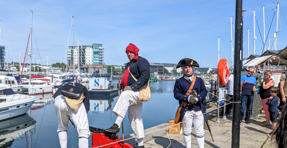 Musket Firing on The Barbican in Plymouth